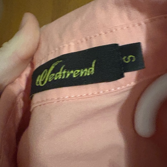 Pink 50’s Ruffled Button-Up Dress - Picture 4 of 4